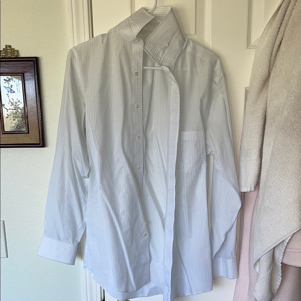Men's White Button-Up Shirt